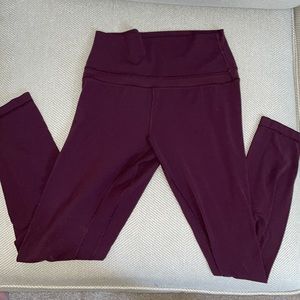 Lululemon high rise align leggings - purple crop 21’